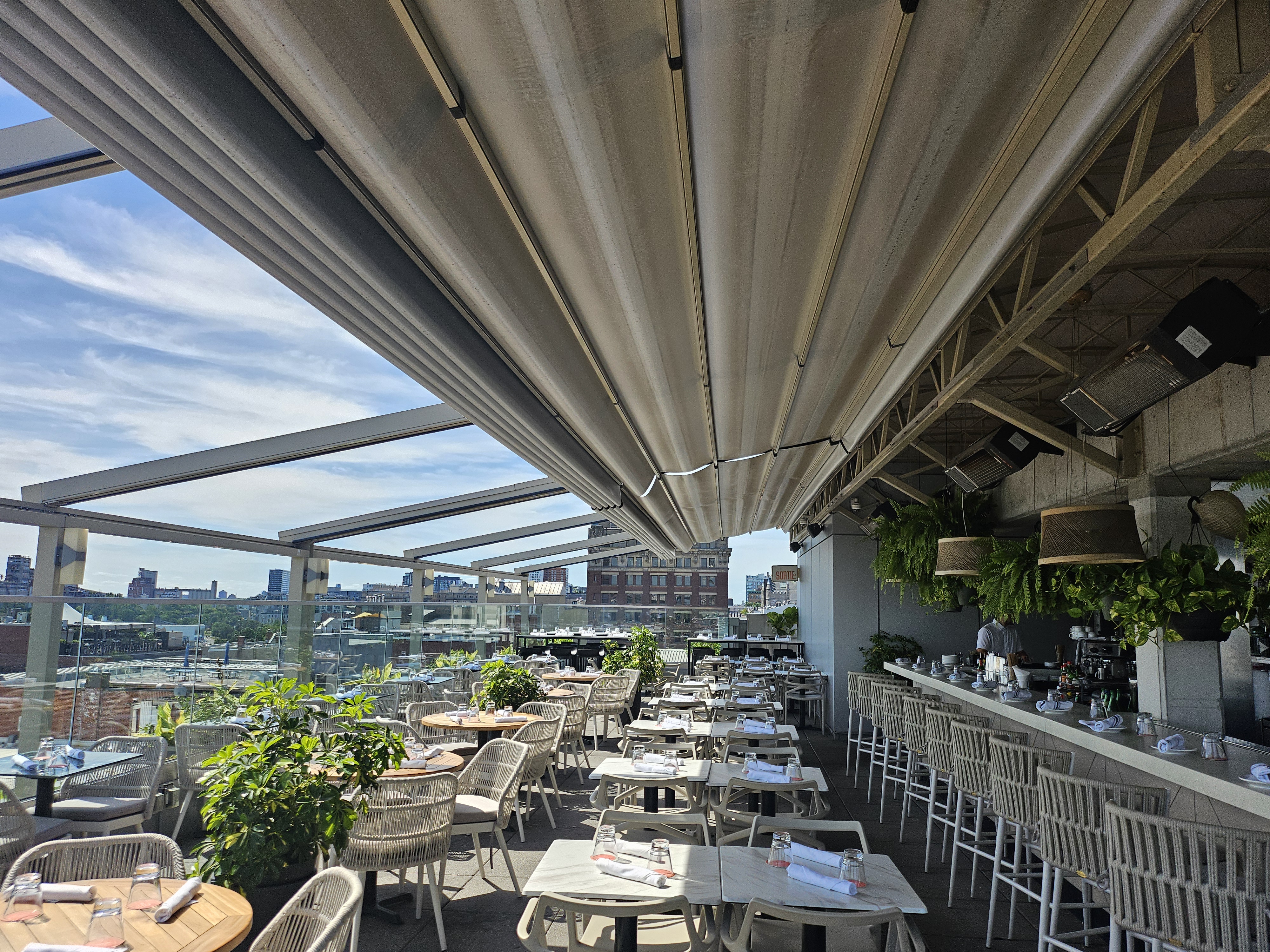 Montreal rooftop terrace